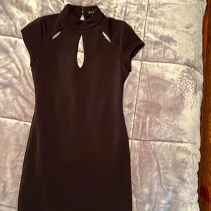 Beautiful brand new mock neck LBD (midi) without tags